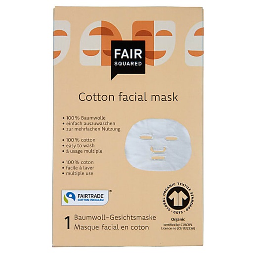 [FSQ_143] Fair Squared Organic Cotton Facial Mask 1 Pc